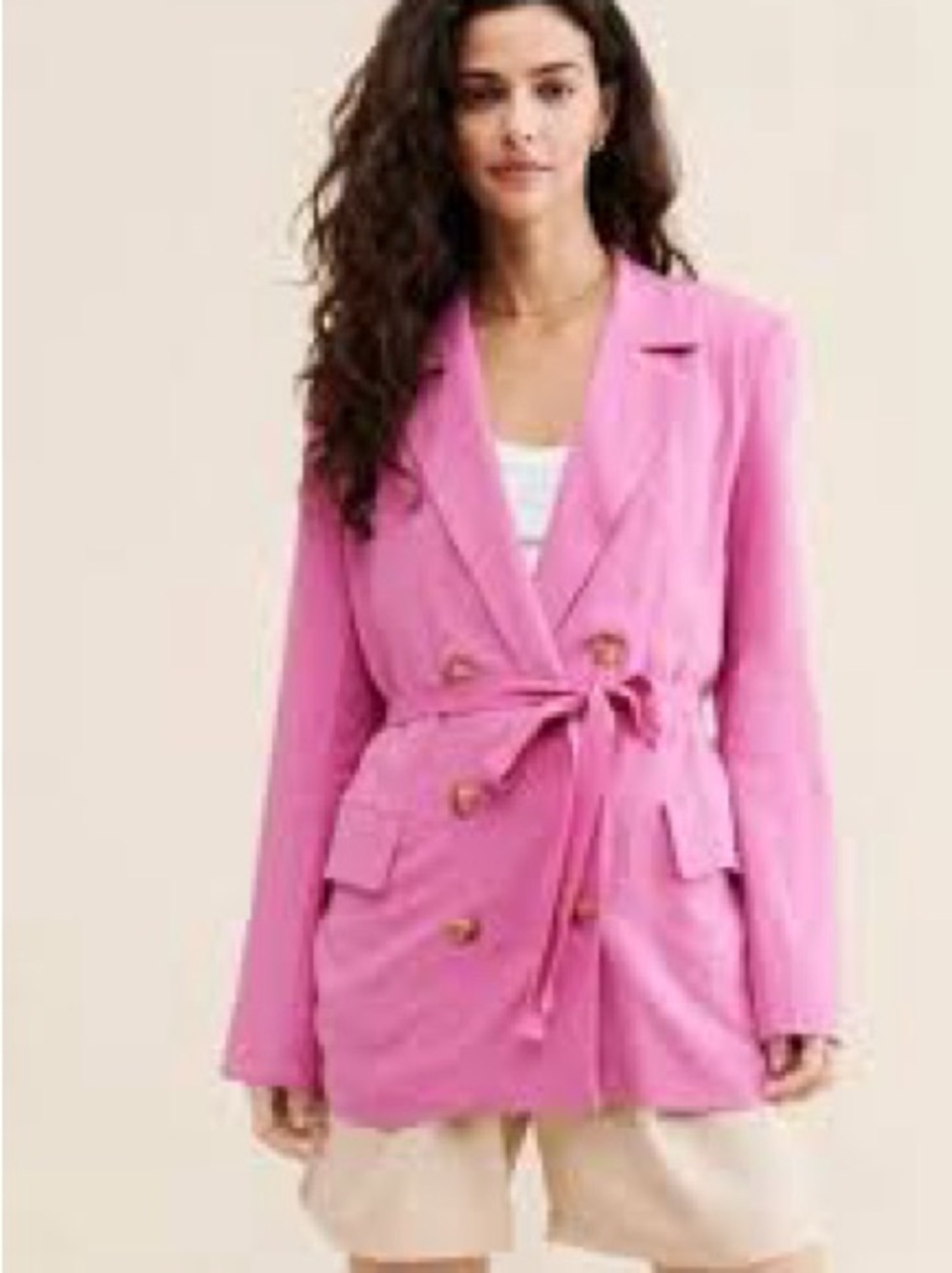 Free People orchid color blazer/jacket sz M “Olivia” pink envy
